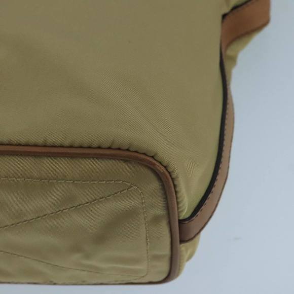 PRADA Shoulder Bag Nylon Beige Auth 104591 - Picture 14 of 16